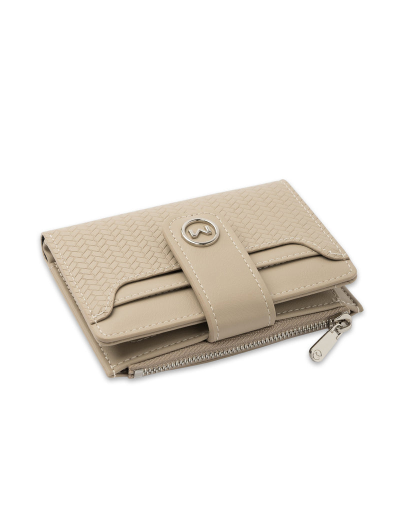 Mocha Tessa Compact Wallet - Taupe | Mocha Australia