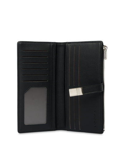 Mocha Piper Long Wallet - Black | Mocha Australia