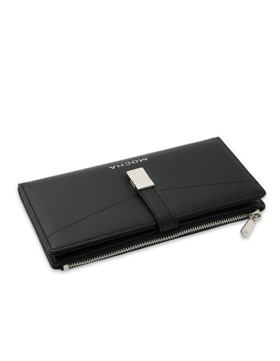 Mocha Piper Long Wallet - Black | Mocha Australia