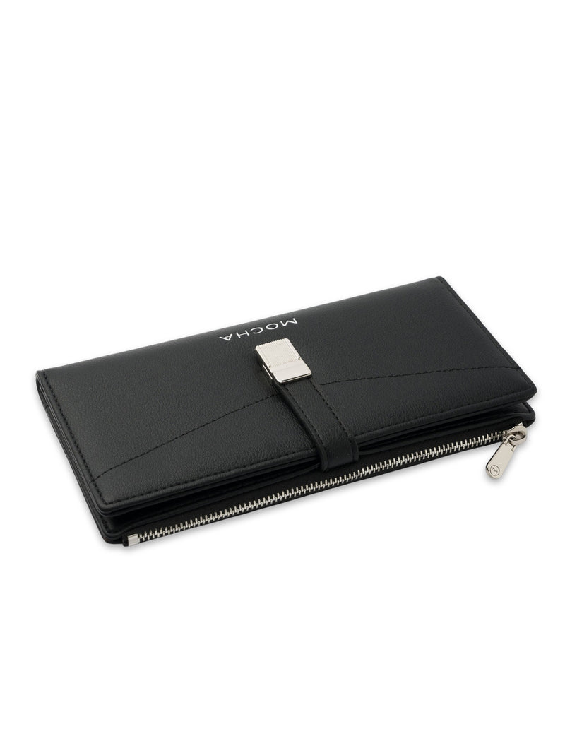 Mocha Piper Long Wallet - Black | Mocha Australia