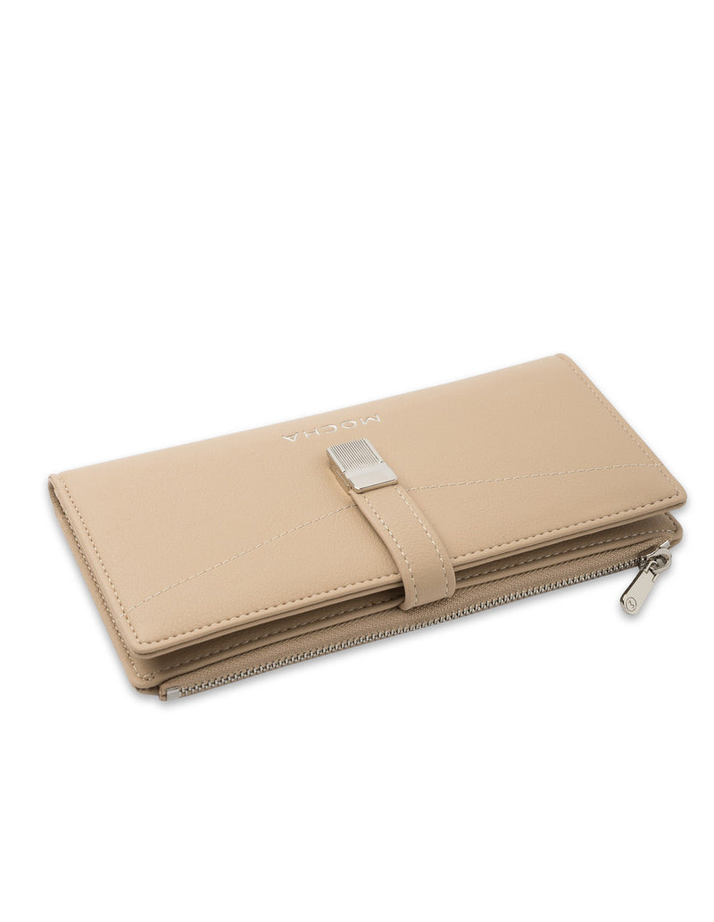 Mocha Piper Long Wallet - Almond | Mocha Australia