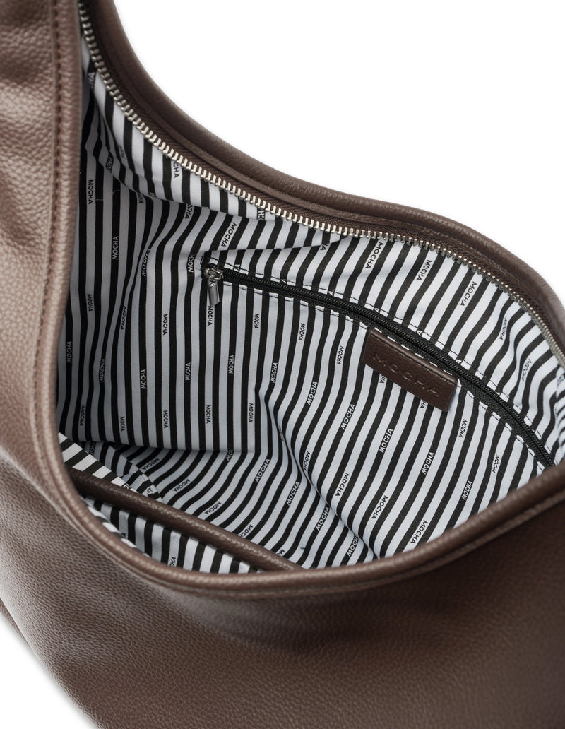 Mocha Emery Soft Shoulder Bag - Chocolate | Mocha Australia