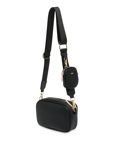 Mocha Parker Boxy Crossbody Bag - Black | Mocha Australia