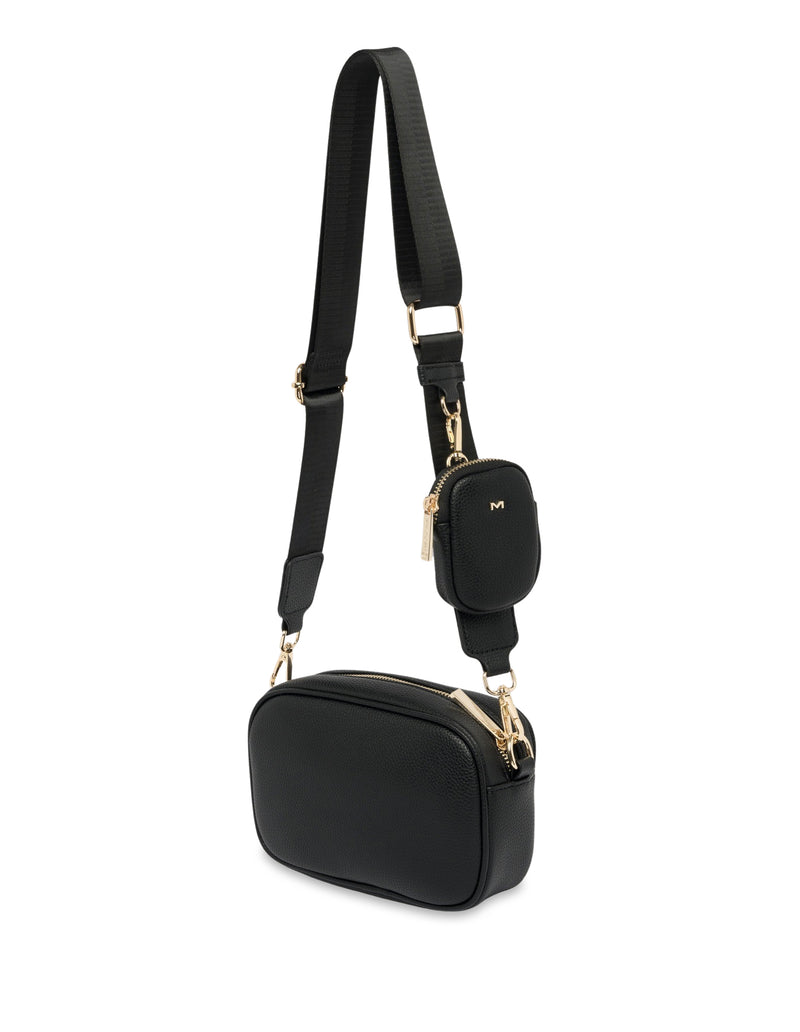 Mocha Parker Boxy Crossbody Bag - Black | Mocha Australia