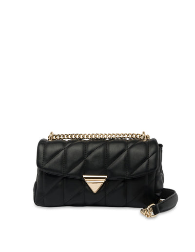 Mocha Isabella Quilted Crossbody Bag - Black | Mocha Australia