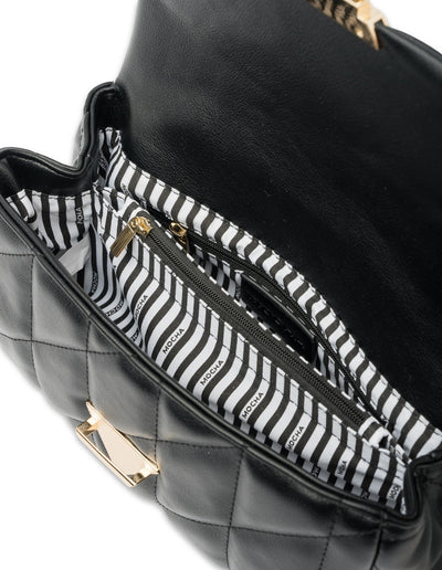 Mocha Isabella Quilted Crossbody Bag - Black | Mocha Australia