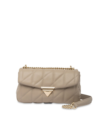 Mocha Isabella Quilted Crossbody Bag - Nude | Mocha Australia