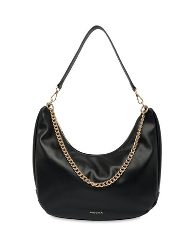 Mocha Harlow Hobo Crossbody Bag - Black | Mocha Australia