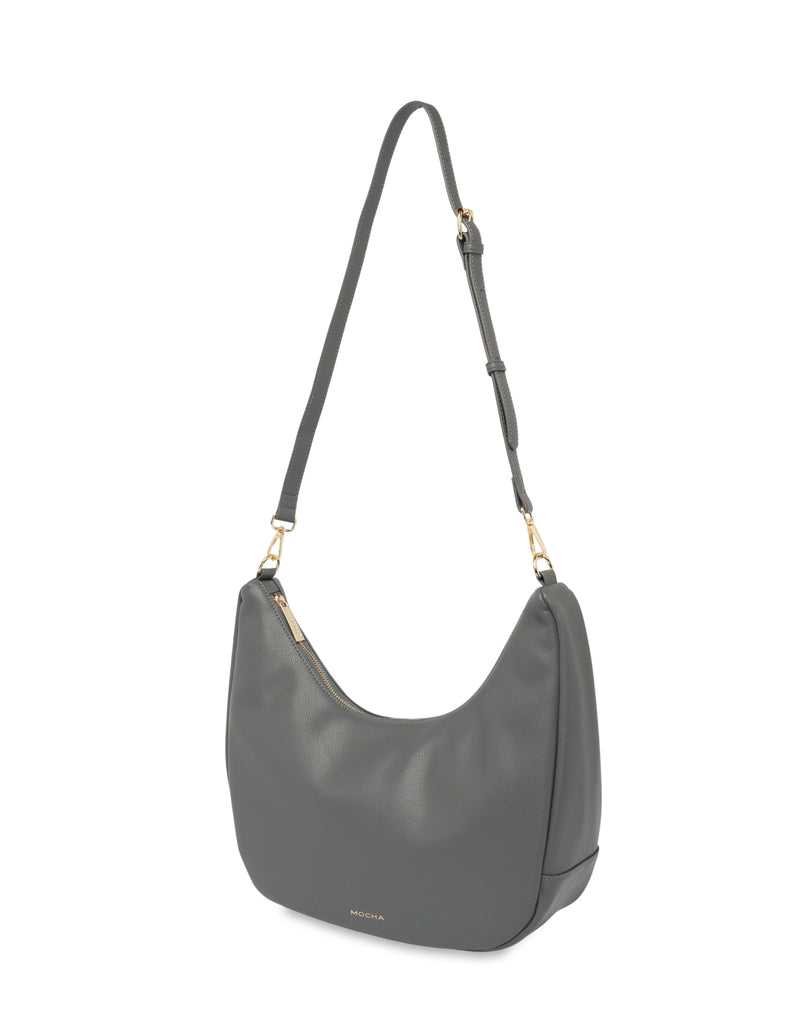 Mocha Harlow Hobo Crossbody Bag - Grey | Mocha Australia