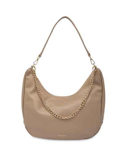 Mocha Harlow Hobo Crossbody Bag - Almond | Mocha Australia