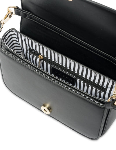 Mocha Cora Half-Chain Crossbody Bag - Black | Mocha Australia
