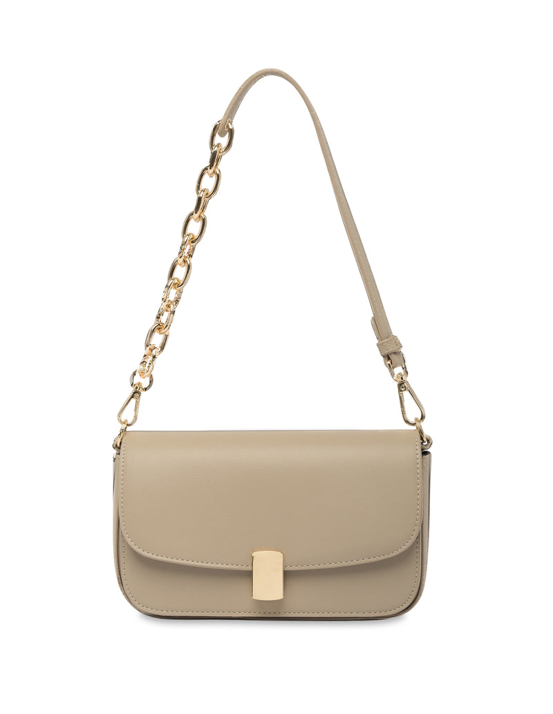 Mocha Cora Half-Chain Crossbody Bag - Taupe | Mocha Australia