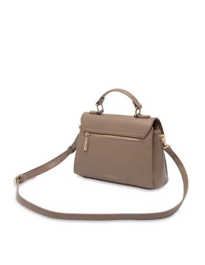 Mocha Cora Top Handle Crossbody Bag - Chestnut