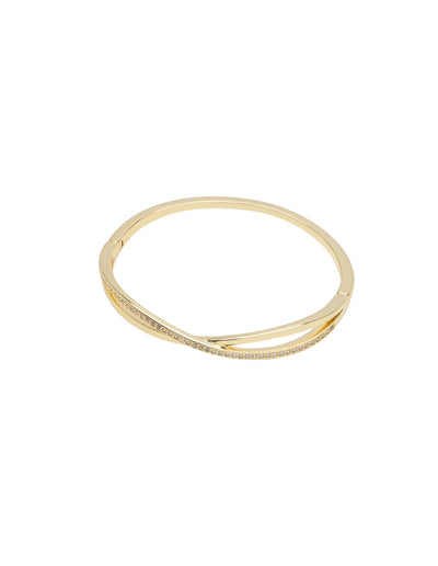 Mocha Infinity Bangle - Gold