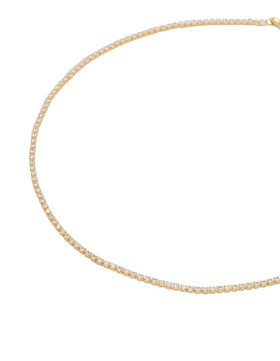 Mocha 2mm Tennis Necklace - Gold | Mocha Australia