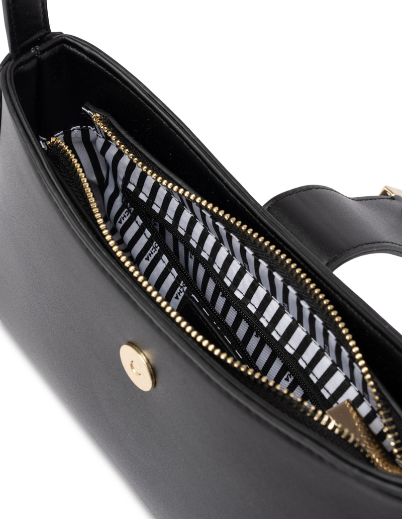 Mocha Leilani Crossbody Bag - Black