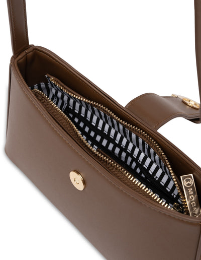 Mocha Leilani Crossbody Bag - Coffee