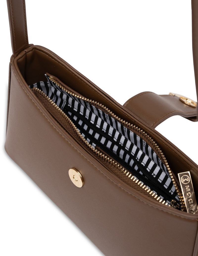 Mocha Leilani Crossbody Bag - Coffee