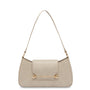 Mocha Alexis Crossbody Bag - Beige Croc