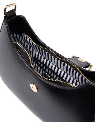 Mocha Charlotte Shoulder Bag - Black