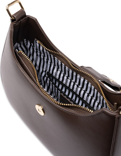 Mocha Charlotte Shoulder Bag - Choc