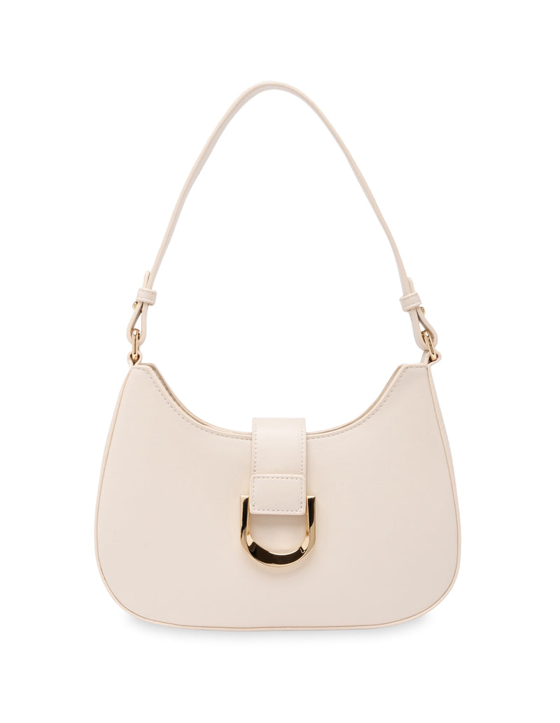 Mocha Charlotte Shoulder Bag - Cream