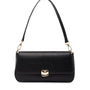 Mocha Sophie Baguette Shoulder Bag - Black