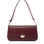 Mocha Sophie Baguette Shoulder Bag - Wine