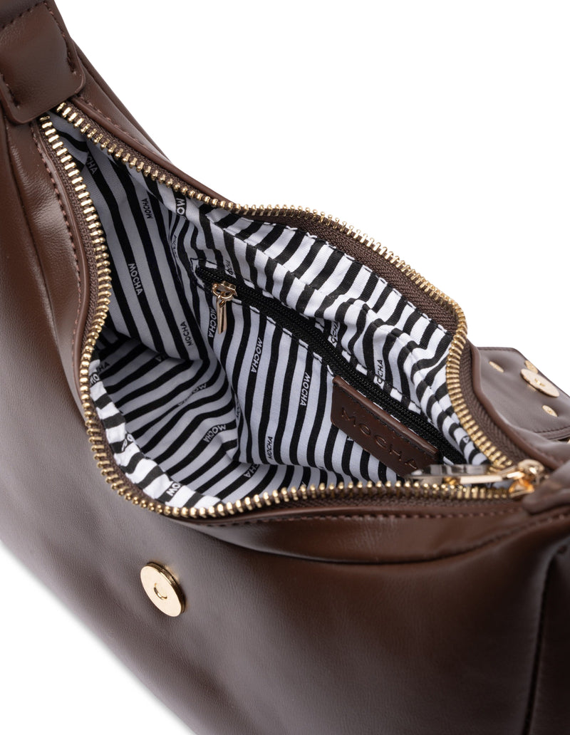 Mocha Effie Shoulder Bag - Choc