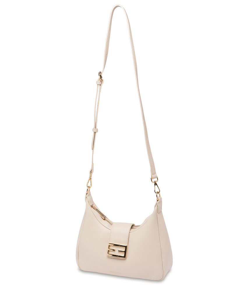 Mocha Effie Shoulder Bag - Cream