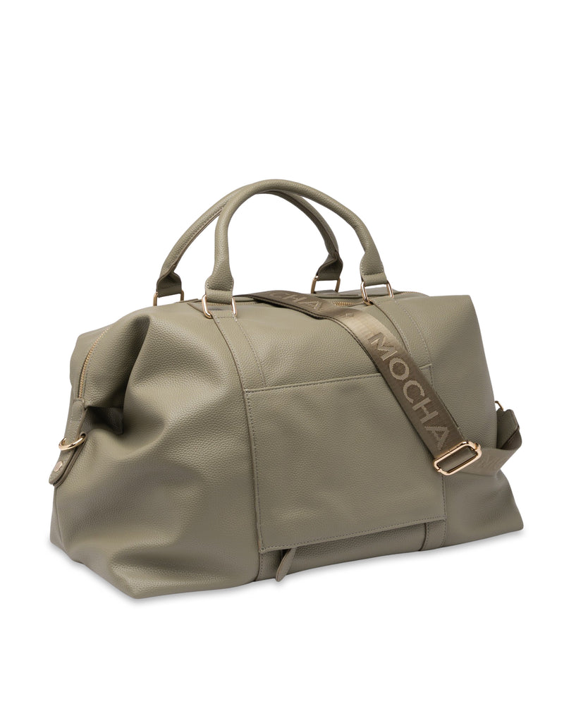 Mocha Alexandria Classic Duffle Bag - Sage