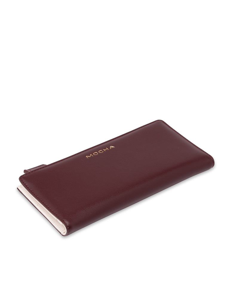 Mocha Classic Arya Wallet - Burgundy/Cream