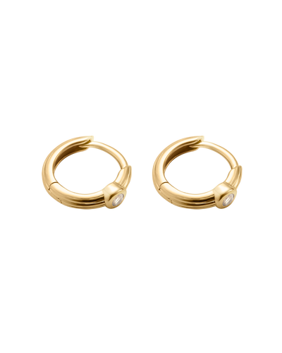 Kirstin Ash Stillness Topaz Hoops - Gold | Mocha Australia