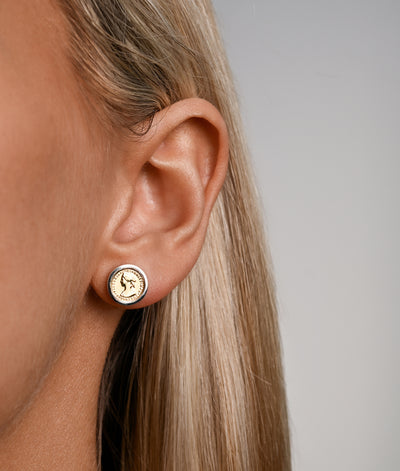 Von Treskow Studs w/ Nano Token - Gold/Silver | Mocha Australia