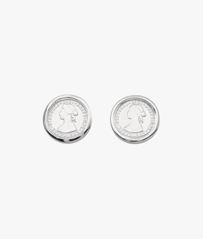 Von Treskow Studs w/ Nano Token - Silver | Mocha Australia