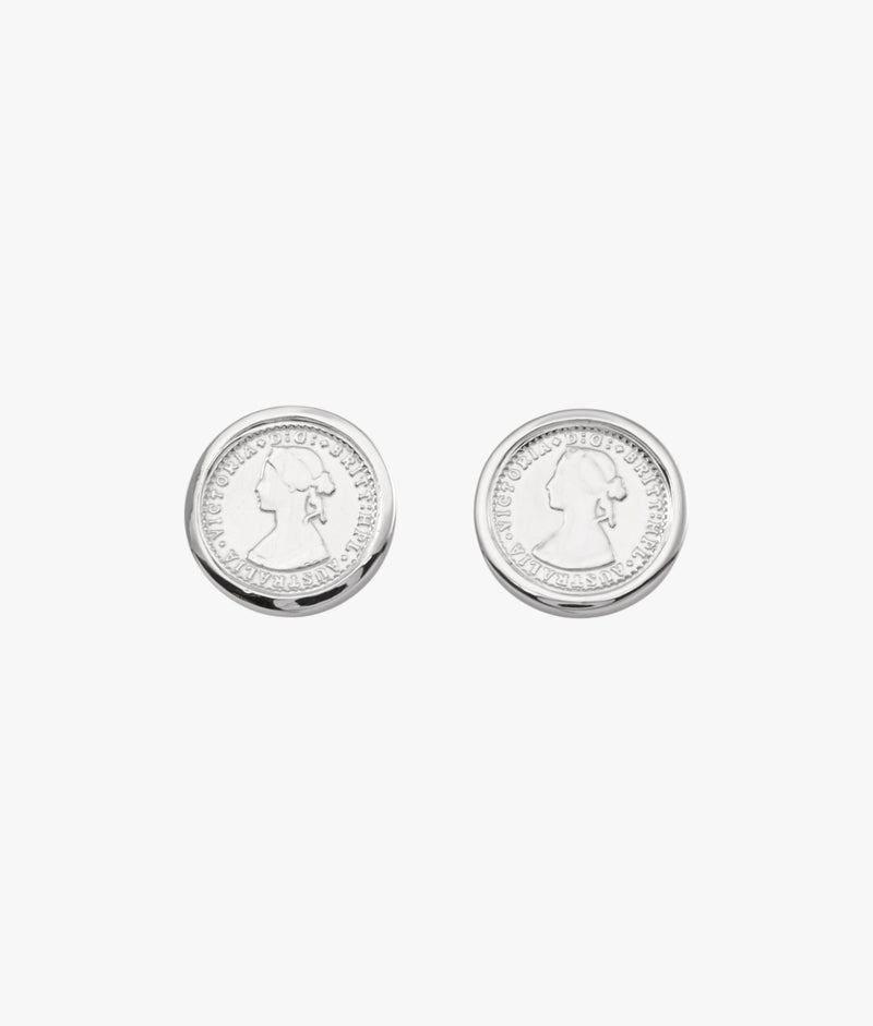 Von Treskow Studs w/ Nano Token - Silver | Mocha Australia