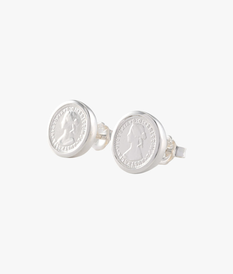 Von Treskow Studs w/ Nano Token - Silver | Mocha Australia