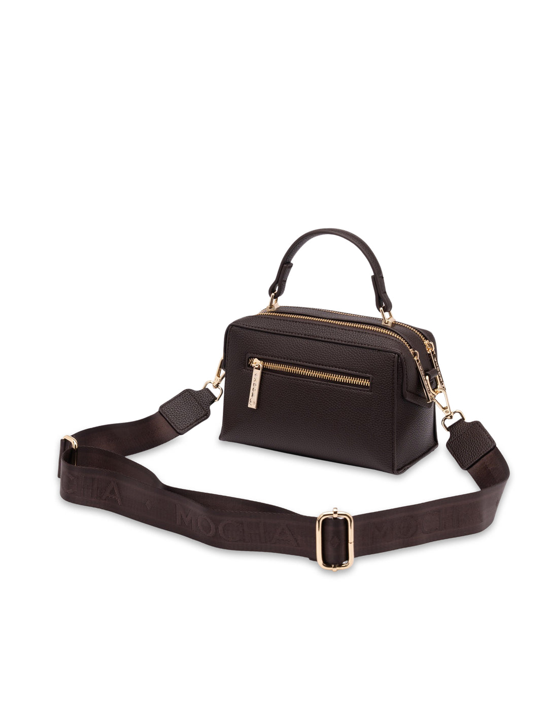 Mocha様 Mocha Sienna Stud Boxy Crossbody - Dark Chocolate