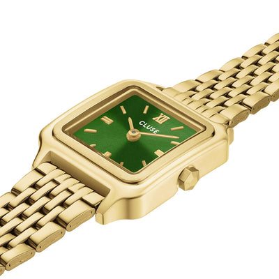CLUSE Gracieuse Mini Watch Double Strap - Forest Green/Gold