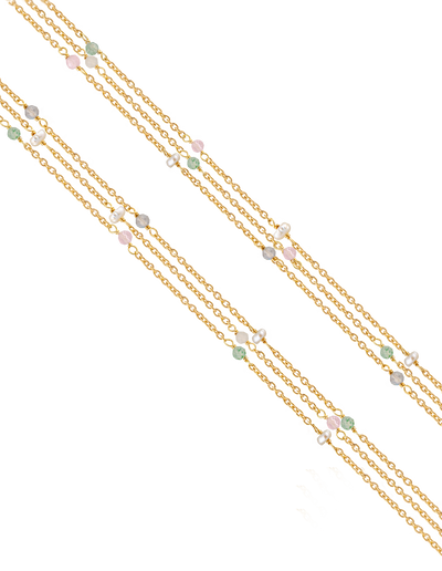 Bianc Lilac Necklace- Gold | Mocha Australia