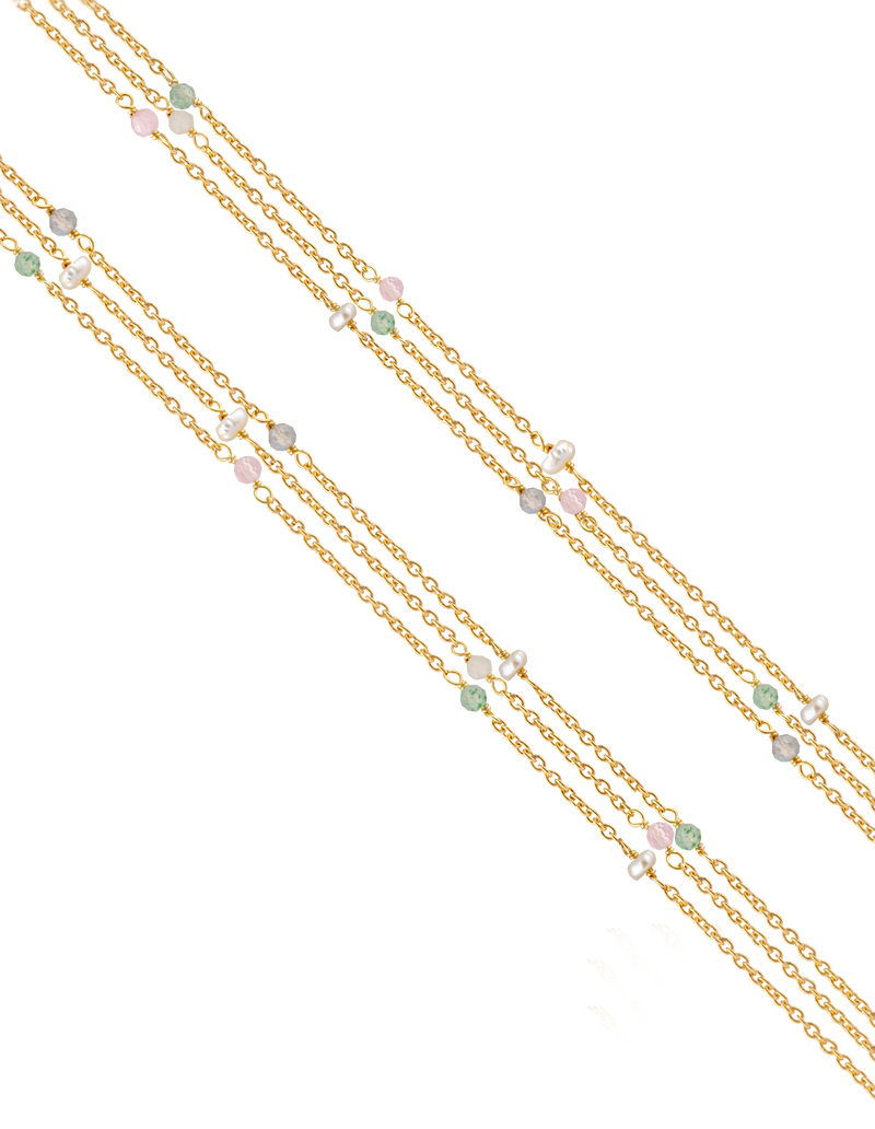 Bianc Lilac Necklace- Gold | Mocha Australia