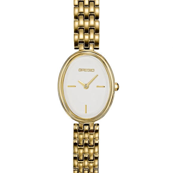Gregio Arlo Watch White Face - Gold