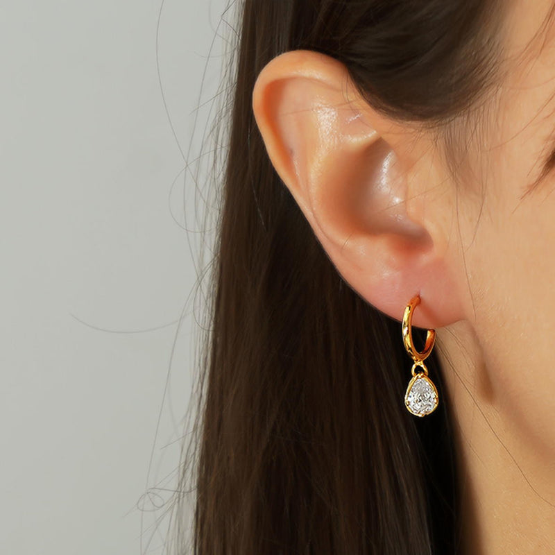 Gregio Simply Me/Tiny Shiny Hoops w/ CZ - Gold | Mocha Australia
