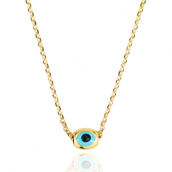 Gregio Simply Me/Tiny Shiny Necklace w/ Evil Eye - Gold | Mocha Australia