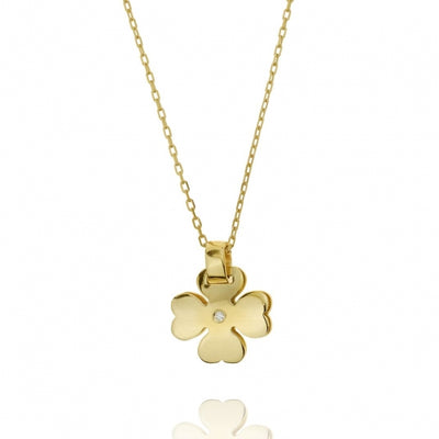 Gregio Simply Me/Simple & Classy Clover Necklace - Gold | Mocha Australia