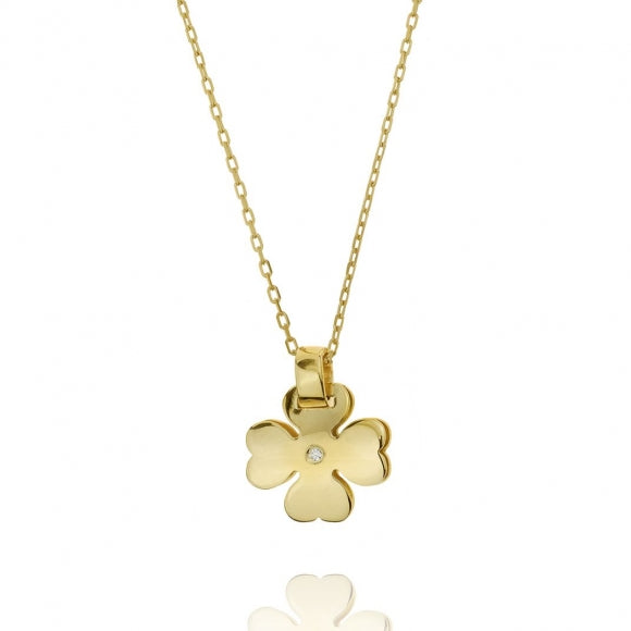 Gregio Simply Me/Simple & Classy Clover Necklace - Gold | Mocha Australia