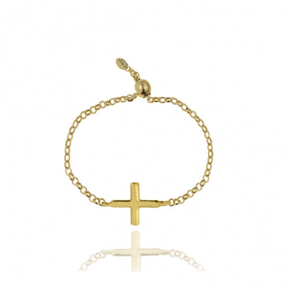 Gregio Simply Me Adjustable Ring w/ Cross - Gold | Mocha Australia