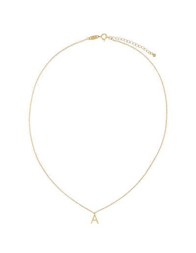 Elly Lou Timeless Initial Necklace- A- Gold | Mocha Australia