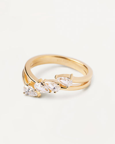 PDPAOLA Terra Gold Ring | Mocha Australia