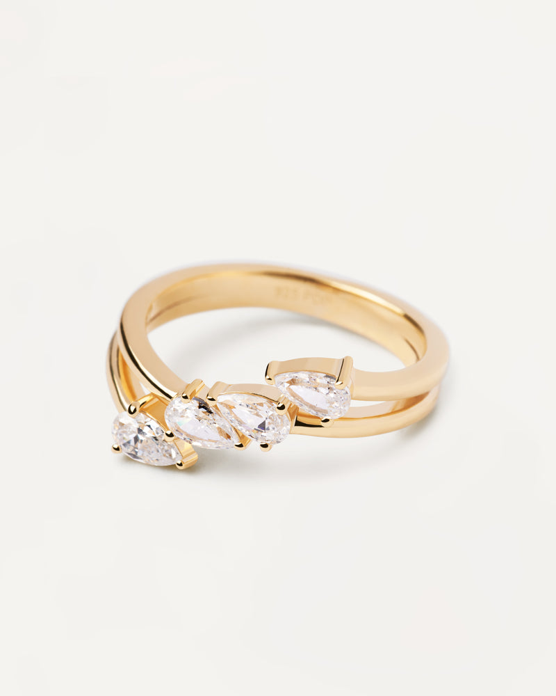 PDPAOLA Terra Gold Ring | Mocha Australia